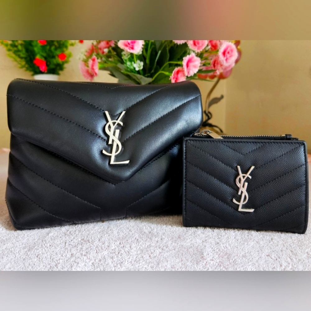 Yves Saint Laurent Lou Lou Toy Handbag and Yves Saint Laurent Monogramme Wallet